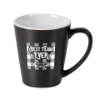 12 oz Ceramic Coffee Mug Black/White