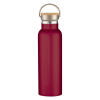 21 Oz. Liberty Stainless Steel Bottle With Wood Lid- Maroon