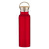 21 Oz. Liberty Stainless Steel Bottle With Wood Lid- Red