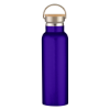 21 Oz. Liberty Stainless Steel Bottle With Wood Lid- Purple