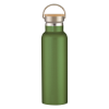 21 Oz. Liberty Stainless Steel Bottle With Wood Lid Green