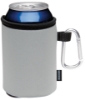 Koozie® Collapsible Can Kooler with Carabiner Gray