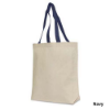 Cotton Canvas Tote Bag - 15" x 14 1/2"-Navy Blue