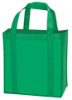 Laminated Non-Woven Grocery Tote-Apple Green
