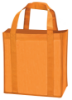 Laminated Non-Woven Grocery Tote-Orange