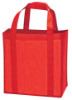 Laminated Non-Woven Grocery Tote-Red