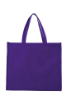 Laminated Non-Woven Landscape Tote-Royal Blue