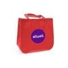Large laminated Grocery Totes-Red