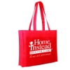 Non-Woven Tote Bags-Full Color-Red