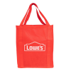 Non-Woven Tote Bag w/ Reinforced Handles-Red
