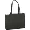 Textured Non Woven Tote Bag - Full Color-Black