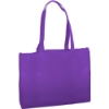 Textured Non Woven Tote Bag - Full Color-Purple