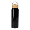 Billy 26oz Eco-Friendly Aluminum Bottle With FSC® Bamboo Lid Black