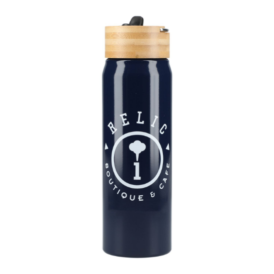 Billy 26oz Eco-Friendly Aluminum Bottle With FSC® Bamboo Lid