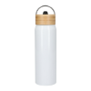 Billy 26oz Eco-Friendly Aluminum Bottle With FSC® Bamboo Lid White