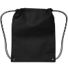 Small Non Woven Drawstring Backpack Black	