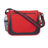 Red Messenger Bag w/ Matching Striped Handle