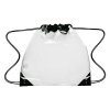 Touchdown Clear Drawstring Backpack Black