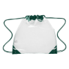 Touchdown Clear Drawstring Backpack Forest Green