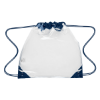 Touchdown Clear Drawstring Backpack Navy Blue