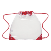 Touchdown Clear Drawstring Backpack Red