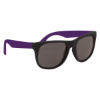 Rubberized Sunglasses Black w/ Purple