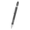 Spin Top Pens With Stylus Metallic Gray