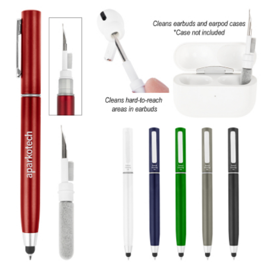 Stylus Pens With Earbud Cleaning Kit =Assorted=