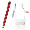 Stylus Pens With Earbud Cleaning Kit Metallic Red
