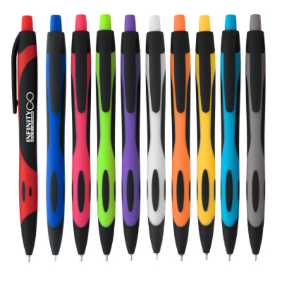Two-Tone Sleek Write Rubberized Pens =Assorted=