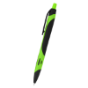 Two-Tone Sleek Write Rubberized Pens Black/Lime Green
