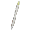 Twin-Write Pens With Highlighter Solid Silver/Yellow Highlighter 