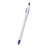 Dart Pen With Stylus White/Purple Trim