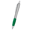 Satin Pen Silver/Green Grip