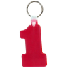Soft Number One Keytags Translucent Red