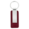 Leatherette Key Tag Brick Red/Silver