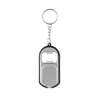 Big Beacon Light-Up Keychains Silver/Black Trim