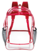 Clear Backpack Red Trim