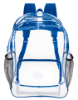 Clear Backpack Blue Trim