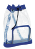 Clear Cinch Backpack Royal Blue