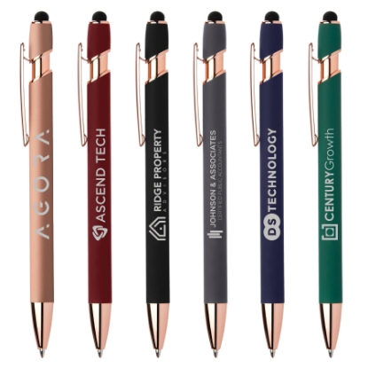 Ellipse Softy Rose Gold Classic w/ Stylus - Silver Laser Ellipse Softy Rose Gold Classic w/ Stylus - Silver Laser