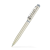 Twist Action Ballpoint Pen w/ Solid Brass Barrel Satin Nickel