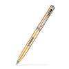 Twist Action Ballpoint Pen w/ Solid Brass Barrel Satin Gold