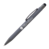 Bowie Softy w/Stylus - Laser Engraved Metal Pen Gray Cool Gray