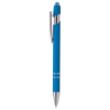 Ellipse Softy Brights w/Stylus - Laser Engraved Metal Pen Light Blue