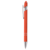 Ellipse Softy Brights w/Stylus - Laser Engraved Metal Pen Orange