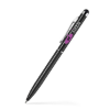 Twist Action Aluminum Pen w/ Stylus Glisten Black