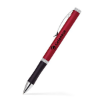 Twist Action Aluminum Ballpoint Pen w/Grip Metallic Red