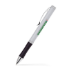 Twist Action Aluminum Ballpoint Pen w/Grip Satin Chrome