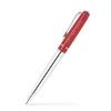 Twist Action Aluminum Ballpoint Pen w/Chrome Barrel Red